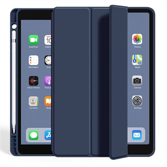 Eiger, Hoesje geschikt voor iPad Mini 6 (2021-2023) - Versterkt Folio met Magnetische Standaard, Blauw