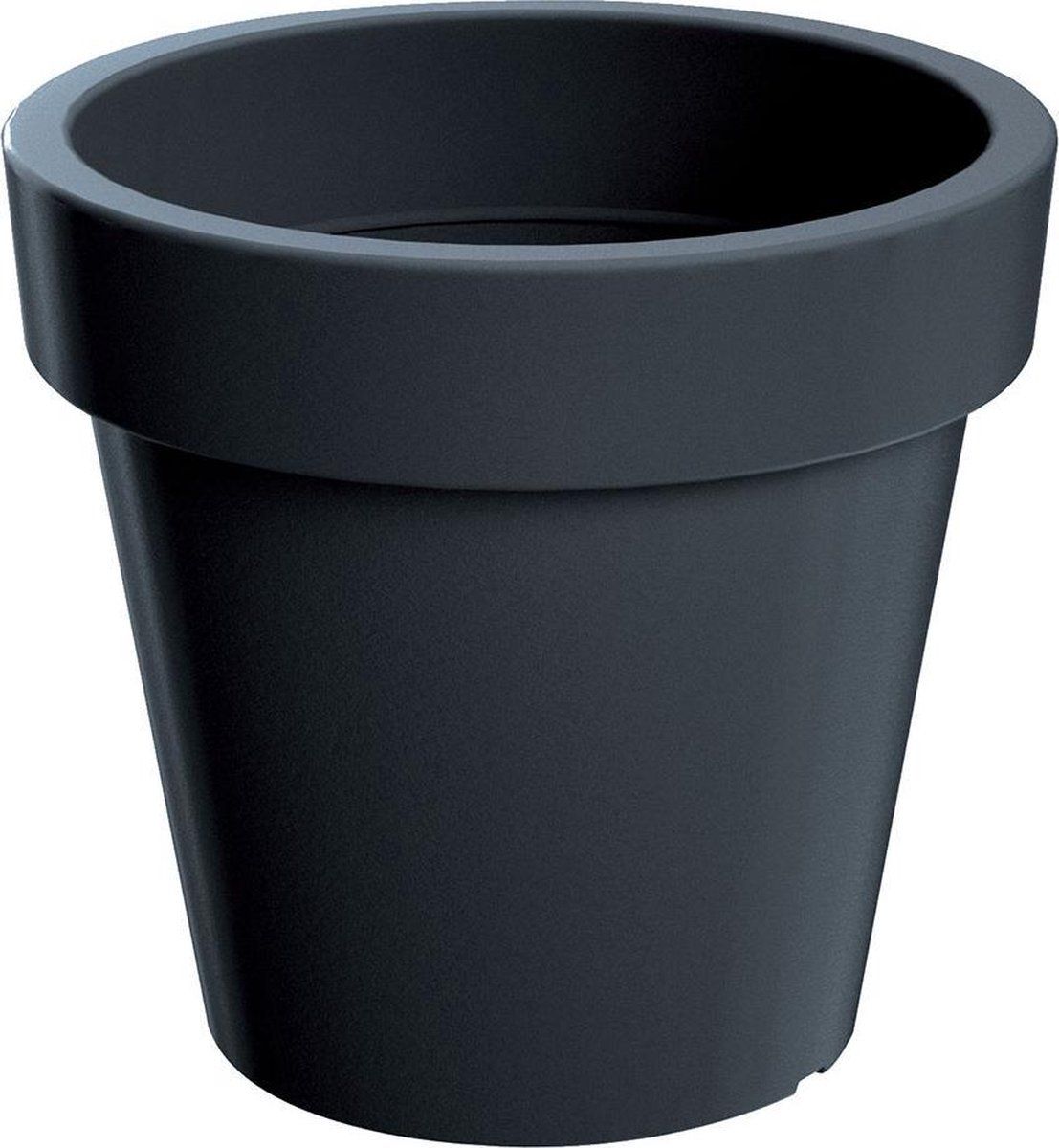 Prosperplast Basic plantenpot - Ø 13.5 cm - Antraciet grijs