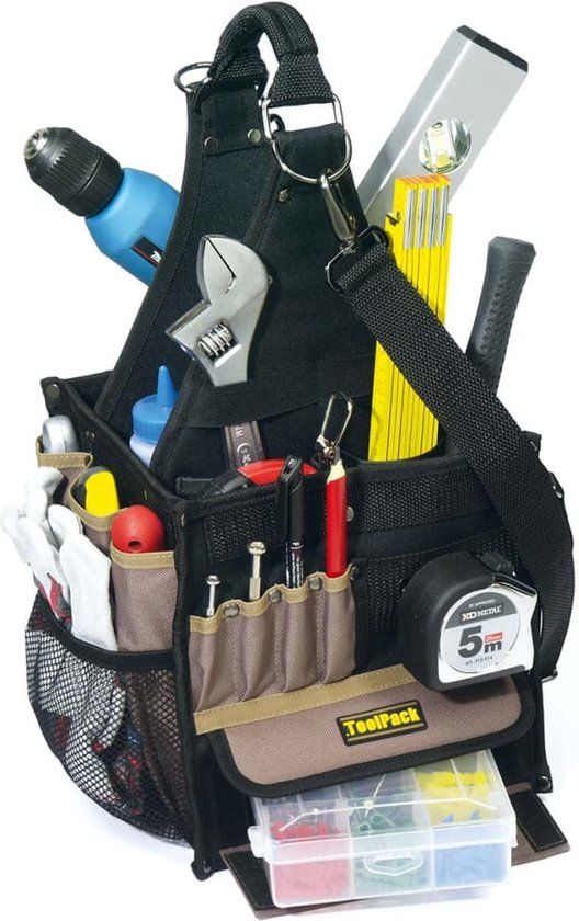 Toolpack Open Gereedschapstas - Zwart - 360.036