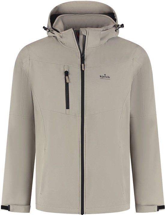 Kjelvik Victor Outdoorjas Heren - Donker Zand