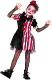 Wilbers Duistere Clown Jurkje Kort Halloween Kind - Maat 152