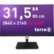 Terra 3030234 moniteur d'ordinateur 80 cm (31.5") 3840 x 2160 Pixels 4K Ultra HD LCD Noir