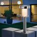 esotec Lampe solaire PIR sur socle Ancona Pro H=42cm DUO COLOR 2 modes de fonctionnement 102536