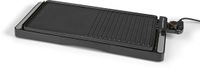 GOURMETmaxx Elektrische tafelgrill | Rookvrije elektrische grill 2200 W | Grillplaat met 2 grillvlakken en antiaanbaklaag