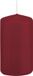Trend Candles Cilinderkaars/stompkaars - bordeauxrood - 6 x 12 cm - 40 branduren