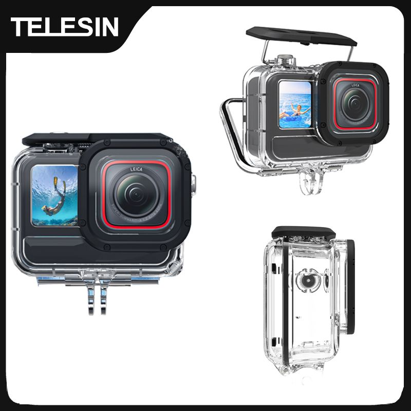 TELESIN 45M Waterdichte Case Voor Insta 360 Ace Pro - Onderwater Duiken Behuizing Cover beschermhoes