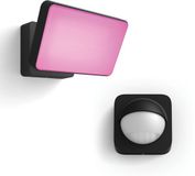 Philips Hue Discover Verstraler (Zwart) - Buitenlamp met Bewegingssensor - Wit en Gekleurd Licht