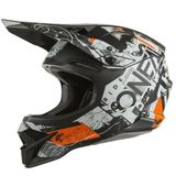 O'NEAL MX-Enduro, motorcrosshelm, ABS-schaal, veiligheidsnorm ECE 22.06, ventilatieopeningen voor optimale koeling, 3SRS helm SCARZ V.23, volwassenen, wit, maat L (59/60 cm)