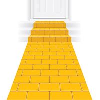 Beistle Gele Brick Road Nieuwigheid Gangpad Floor Runner Prinses Decoraties Feestbenodigdheden, 24 "x 10'