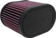 K&N Universeel Luchtfilter Ovaal 70mm aansluiting, 159mm x 102mm, 127mm hoogte (RU-1500)