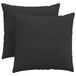 vidaXL - Zitkussens - 2 - st - Stof - Zwart - 45 - x - 45 - cm