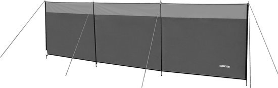 Abbey Camp Windscherm Polyester - 5 Meter - Grijs/Lichtgrijs