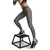 Under Armour Ua Heatgear Leggings voor dames (1 stuk), lichtantracietgrijs gemêleerd/zwart