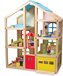Melissa & Doug Houten Poppenhuis XXL - compleet met meubels en poppen