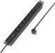 Sygonix SY-6736978 Prise 19 pouces 6 prises Noir Terre Schuko 1 pièce(s)