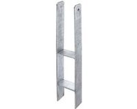 GAH Alberts H-paalhouder Staal Grijs 101 mm