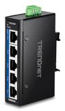Trendnet TI-GLC50 5-poorts Gigabit Ethernet Unmanaged Zwart