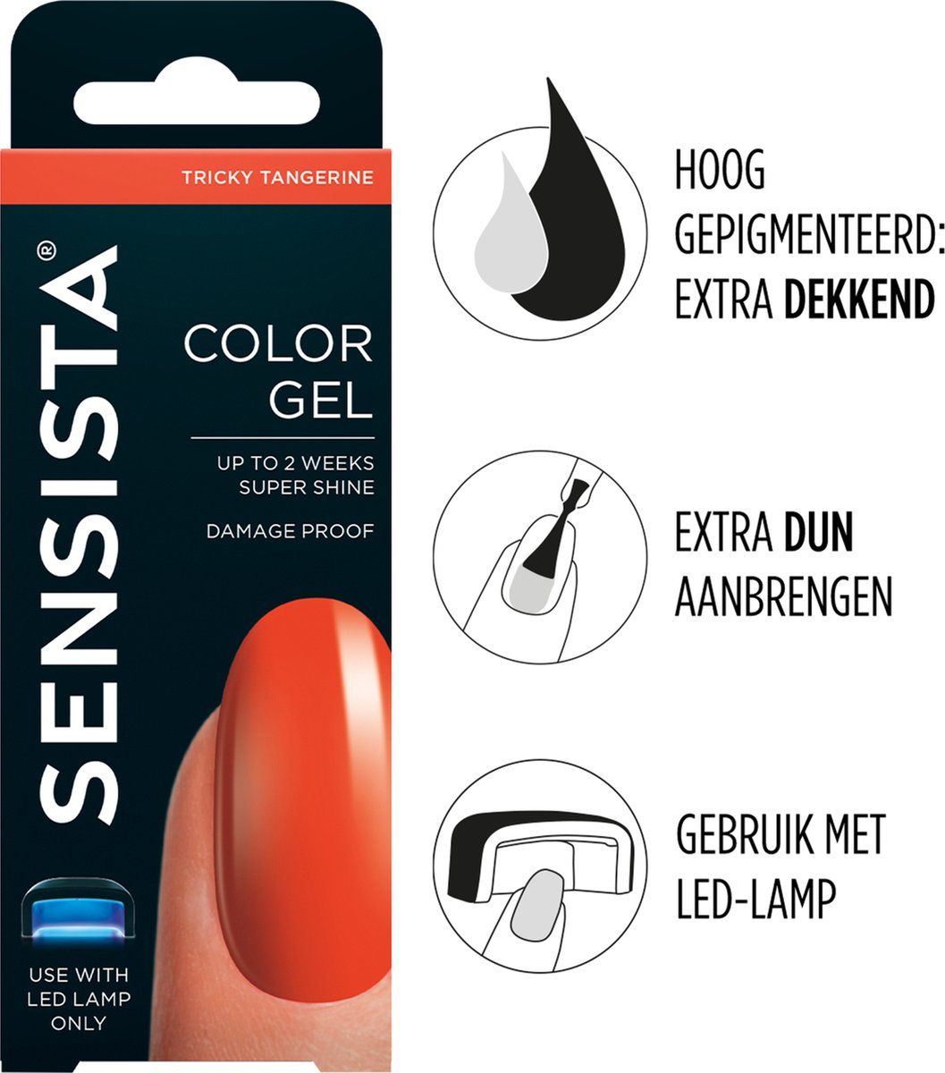 Sensista Color Gel Tricky Tangerine - Gel Polish - Oranje - 8717591568216
