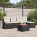 Prolenta Maison Exclusive - Ensemble de canapé de jardin avec coussin 6 pcs Noir polyrotin