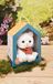 HISTOIRE D'OURS Kleine pluche kat, wit, spa, 16 cm, knuffeldier, kat, zeer zacht, om te adopteren met mooie doos, Spa-partnerschap, solidair cadeau-idee voor kinderen en volwassenen