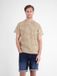 LERROS T-shirt met bloemenprint en ronde hals van jersey, Maat: XL, Kleur: GRAVEL BEIGE, 100% katoen