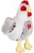 GIPSY TOYS Poule à peluches, avec effets sonores, 22 cm, blanc/brun