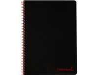 Liderpapel Notitieboek A5 Micro Wonder deksel kunststof 120h 90g frame 5 mm 5 strepen 6 gaten zwart