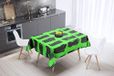 Bonamaison Tafelkleed, Anti-Mold, Sneldrogend, Waterdicht, 100% Polyester Tafellaken, Neon groene rook, 140 x 140 Cm