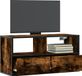 Prolenta Maison Exclusive - TV-meubel van gerookt eikenhout, 80x31x39,5 cm, gemaakt van houtvezel en metaal