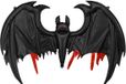 PartyDeco - Folieballon vleermuis - 120 x 81 cm - Halloween - Zwart