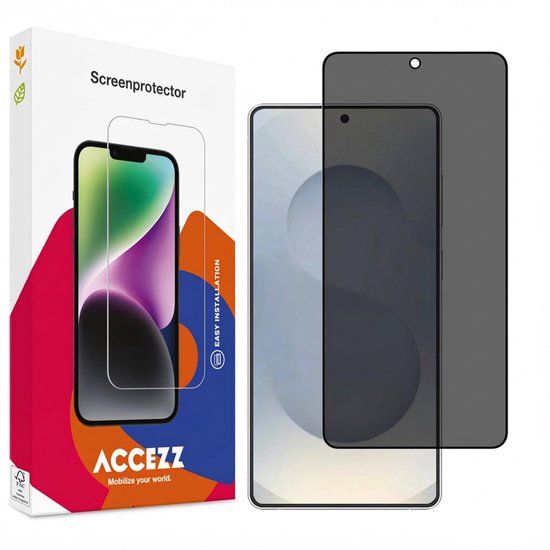 Accezz Screen Protector - Gehard Glas Privacy Screenprotector voor Samsung Galaxy S25 Edge