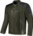 Rusty Stitches Cooper Motorfiets lederen jas - Groen/zwart - S