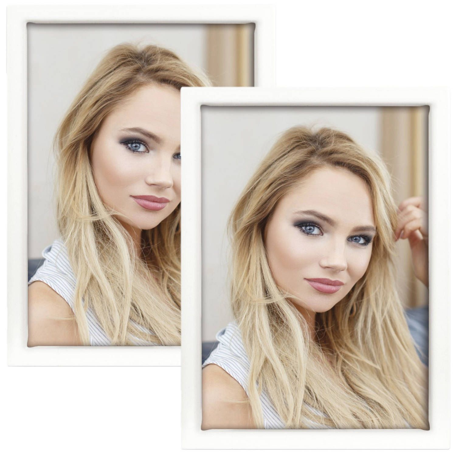 Zep Fotolijst - Metaal - Wit - 15 x 20 cm (2 stuks)