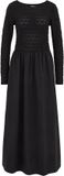 WE Fashion Dames maxi jurk met ballonrok en kanten top