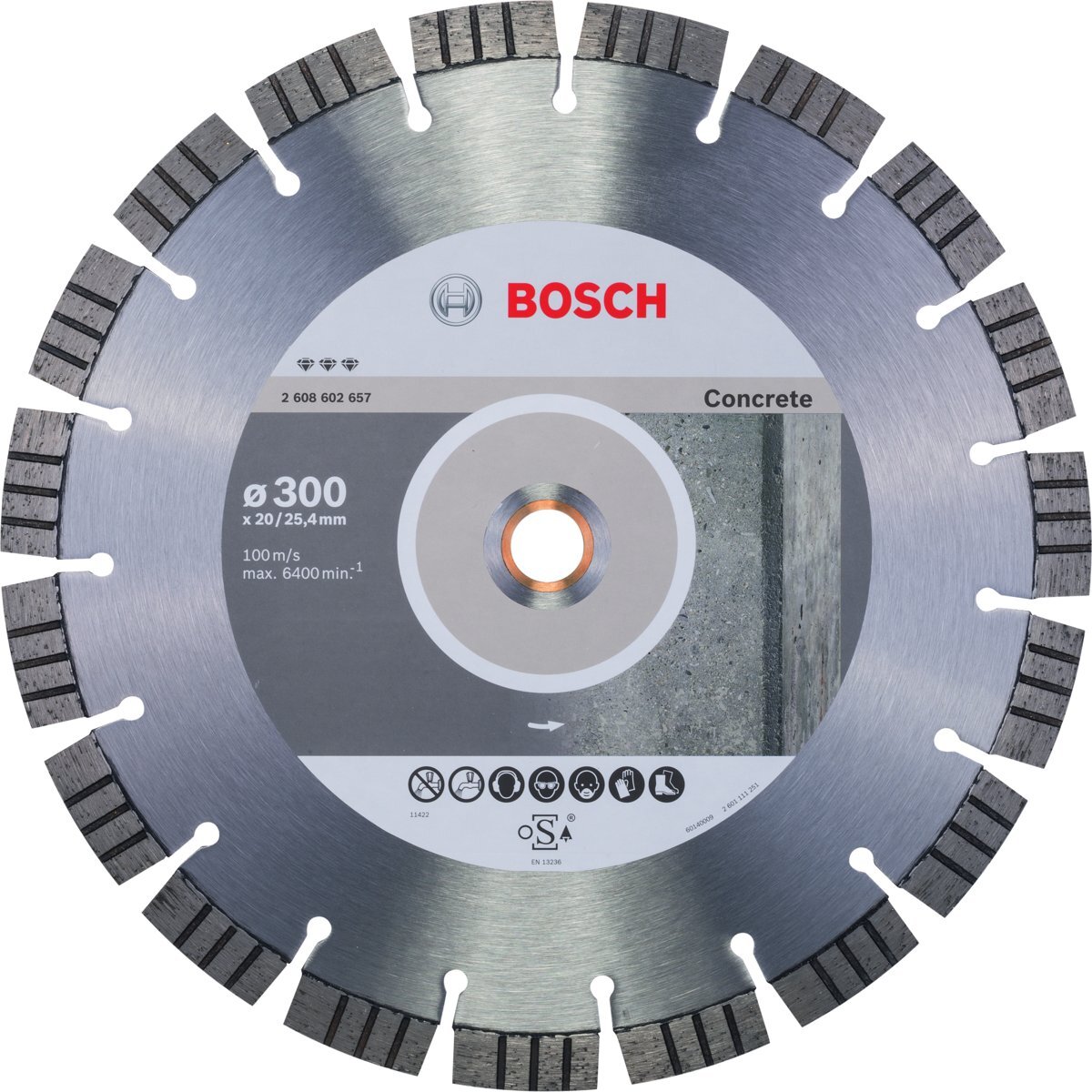 Bosch Bosch - Diamantdoorslijpschijf Best for Concrete 300 x 20 00+25 40 x 2 8 x 15 mm
