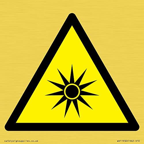 Viking Signs W027 Waarschuwing: Optische straling Teken - 100x100mm - S10