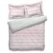 Heckett & Lane dekbedovertrek clove - roze/groen - 1-persoons 140x200/220 cm