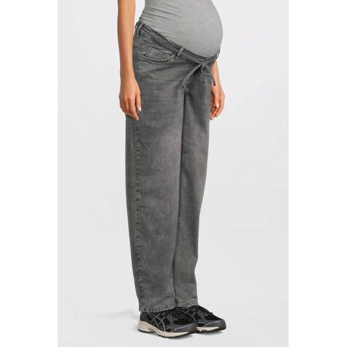 LOVE2WAIT regular waist tapered zwangerschapsjeans grey denim