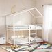 Maison Exclusive - Lit à baldaquin pour lit d'enfant, blanc, 203x80,5x142 cm, pin massif