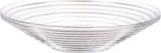 Duif International Plat à servir/corbeille à fruits - verre - 27 cm - design côtelé