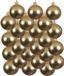 Decoris Kerstballen - 24 stuks - Goud - 8 cm - Glas - Mat - Velvet