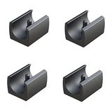 cyclingcolors 4X Klemschaal Glijders Stoelpootdoppen Voetstop Meubelglijders Kunststof Stoel Meubelpoten Rond Zwart (D1 (mm) : 20-22)