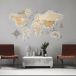 LosokaWood Carte du monde murale décorative avec rétroéclairage LED 3D Wzór XIX