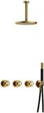Hotbath Cobber - CW7067 - Inbouw Regendoucheset - Geborsteld Messing PVD