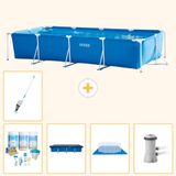 Intex Rechthoekig Frame Zwembad - 450 x 220 x 84 cm - Blauw