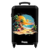 NoBoringSuitcases.com® - Handbagage koffer lichtgewicht - Reiskoffer trolley - Exotische muurschildering - Rolkoffer met wieltjes - Past binnen 55x40x20 en 55x35x25