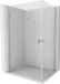 Mexen Mist-B Duo cabine de douche pivotante 100 x 85 cm, transparent, chrome