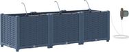 vidaXL Plantenbak 3 st grijs 120 x 40 x 37,5 cm pp