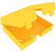 Feldherr Porte-cartes pour cartes à jouer extra larges (80x120 mm), pliable, jaune