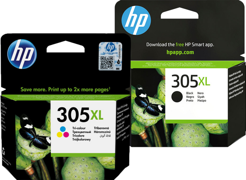 HP 305XL Ink Cartridge 4-Color Bundle
